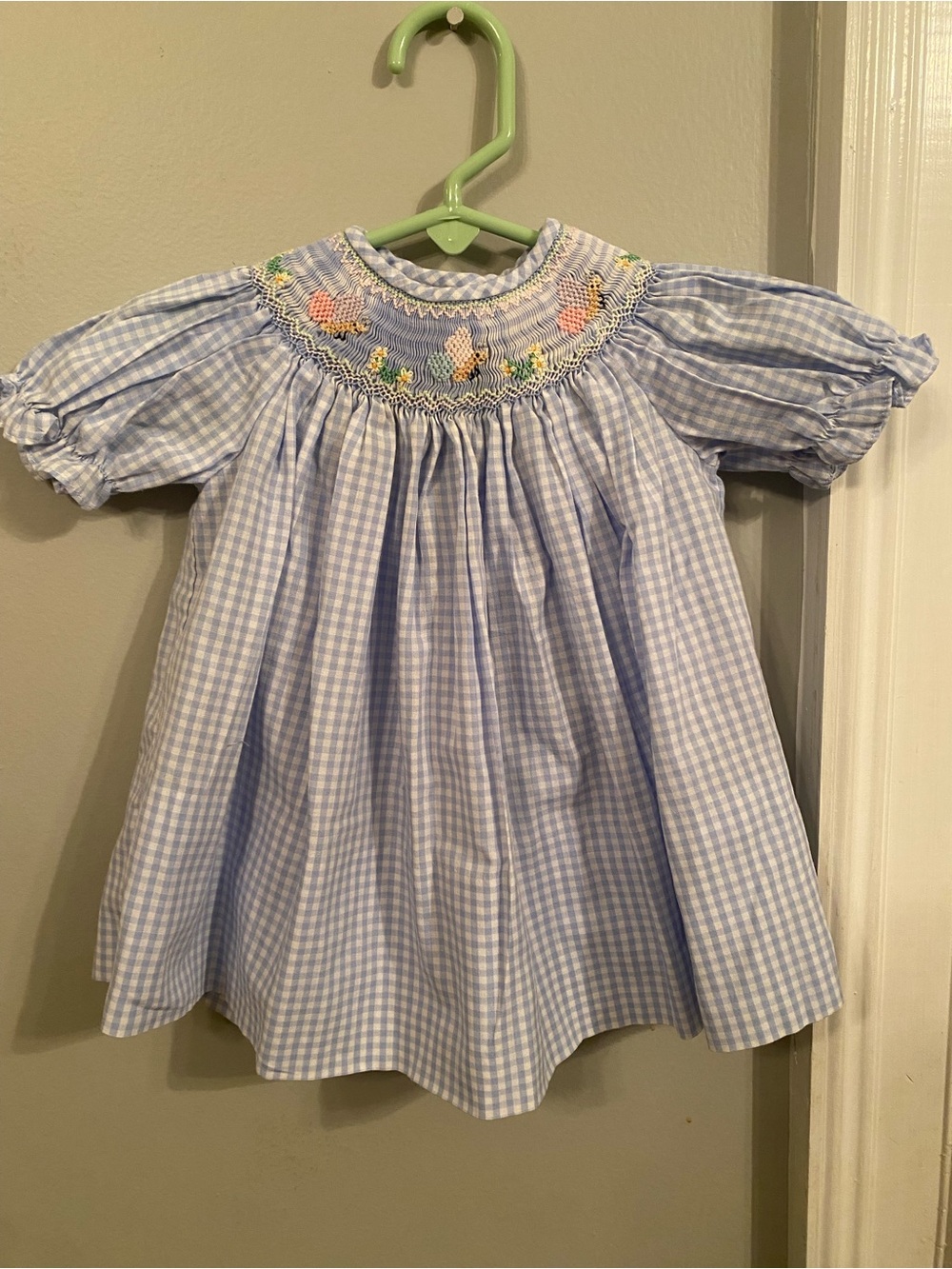 Rosalina Connections Smocked Gingham Baby Girls' Dress